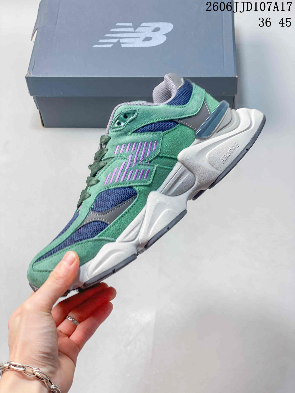 New Balance U9060 Green Purple Retro Sneakers