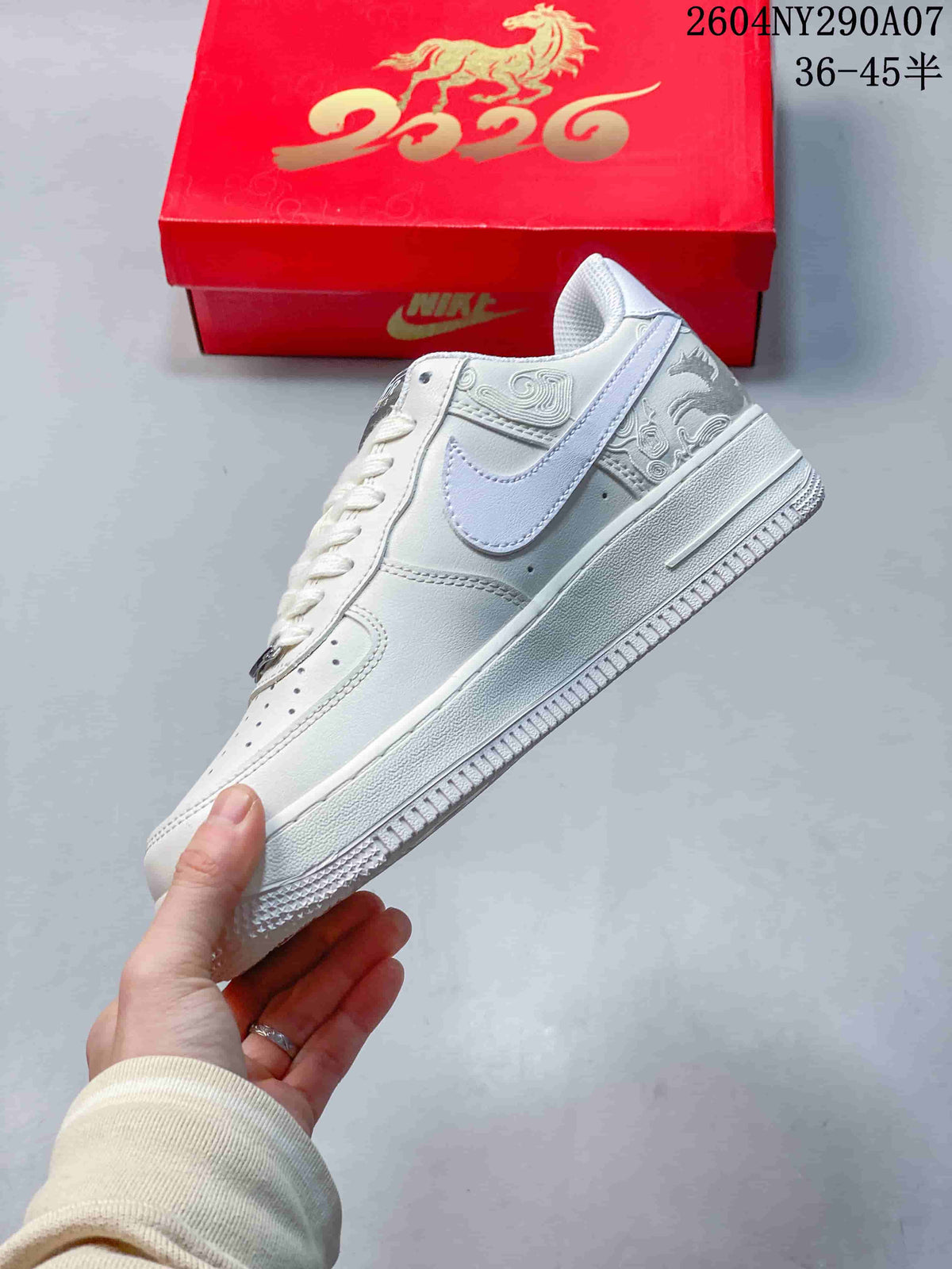 Nike Air Force 1 Low Year of the Horse White Sneakers