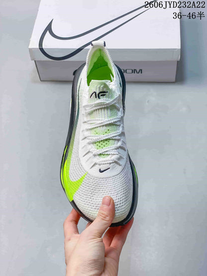 Nike Air Zoom Alphafly Next% 3 Running Shoes, White/Volt