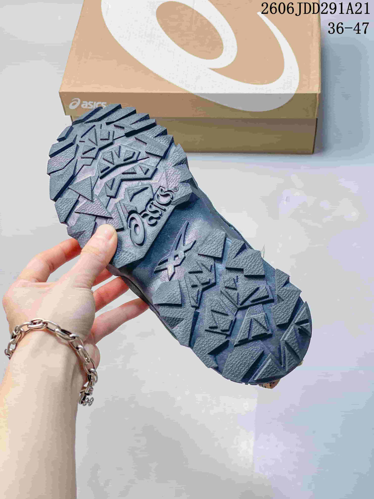 ASICS Gel-Pickax Trail-Inspired Sneakers in Green and Blue