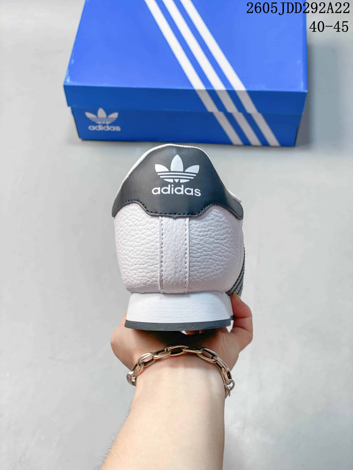 Adidas Samoa Low-Top Sneakers White and Black