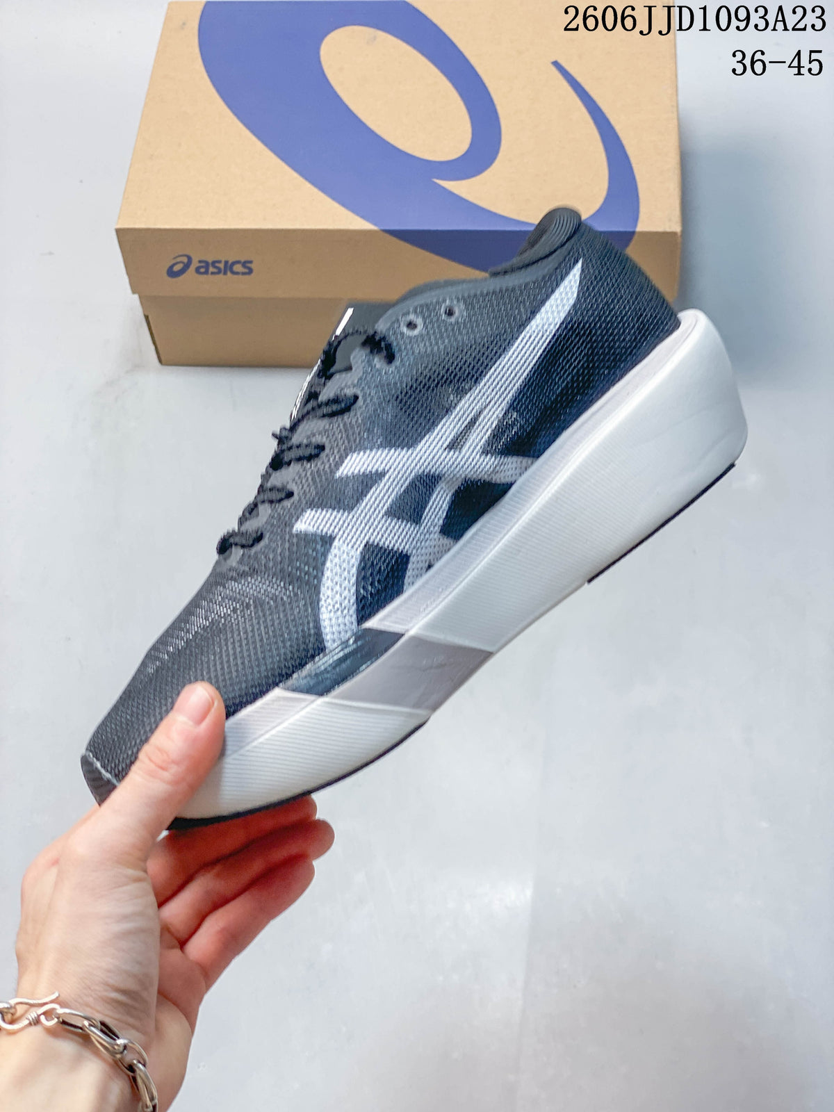 ASICS Metaspeed Sky Tokyo Running Shoes, Gray and White