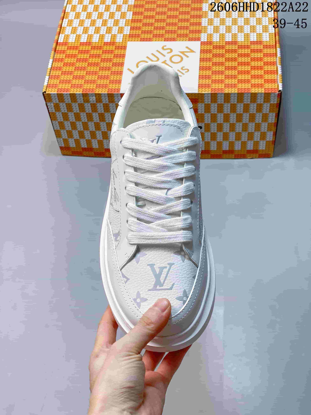 Louis Vuitton Beverly Hills White Monogram Low-Top Sneakers