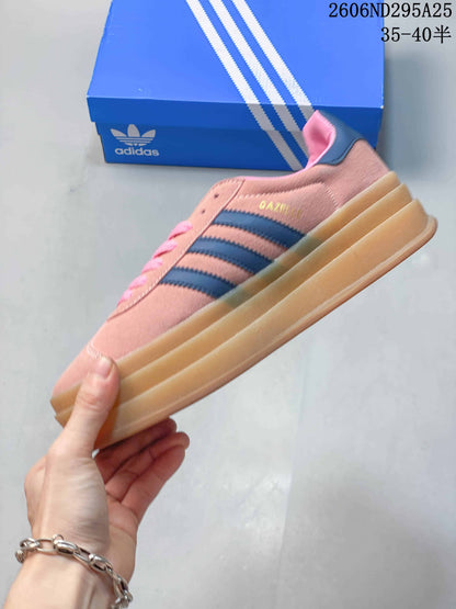 Adidas Gazelle Bold W Pink Suede Platform Sneakers