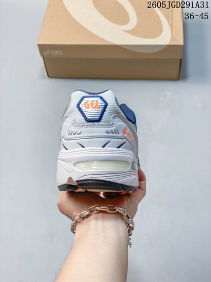 ASICS GEL-2605 White and Navy Sneakers
