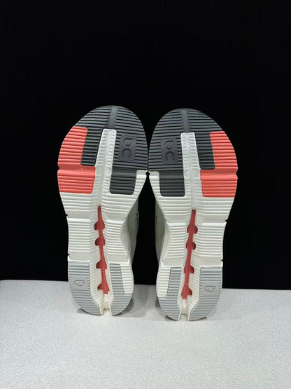 On Cloudnova Form 2 Sneakers in Green and Coral