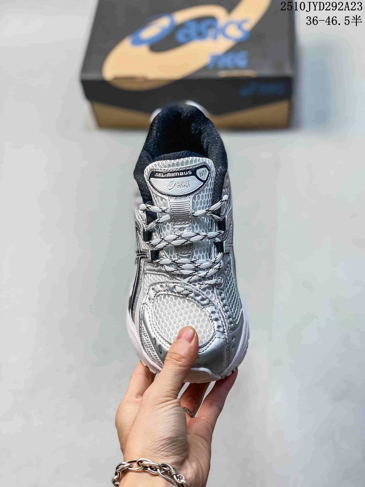 ASICS GEL-Nimbus 10.1 Silver Running Sneakers