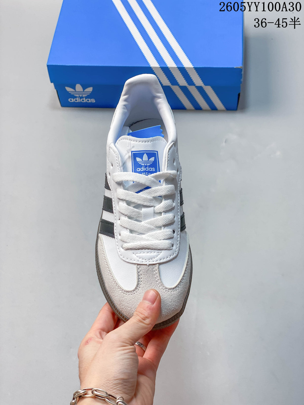 Adidas Originals Samba OG White and Black Sneakers
