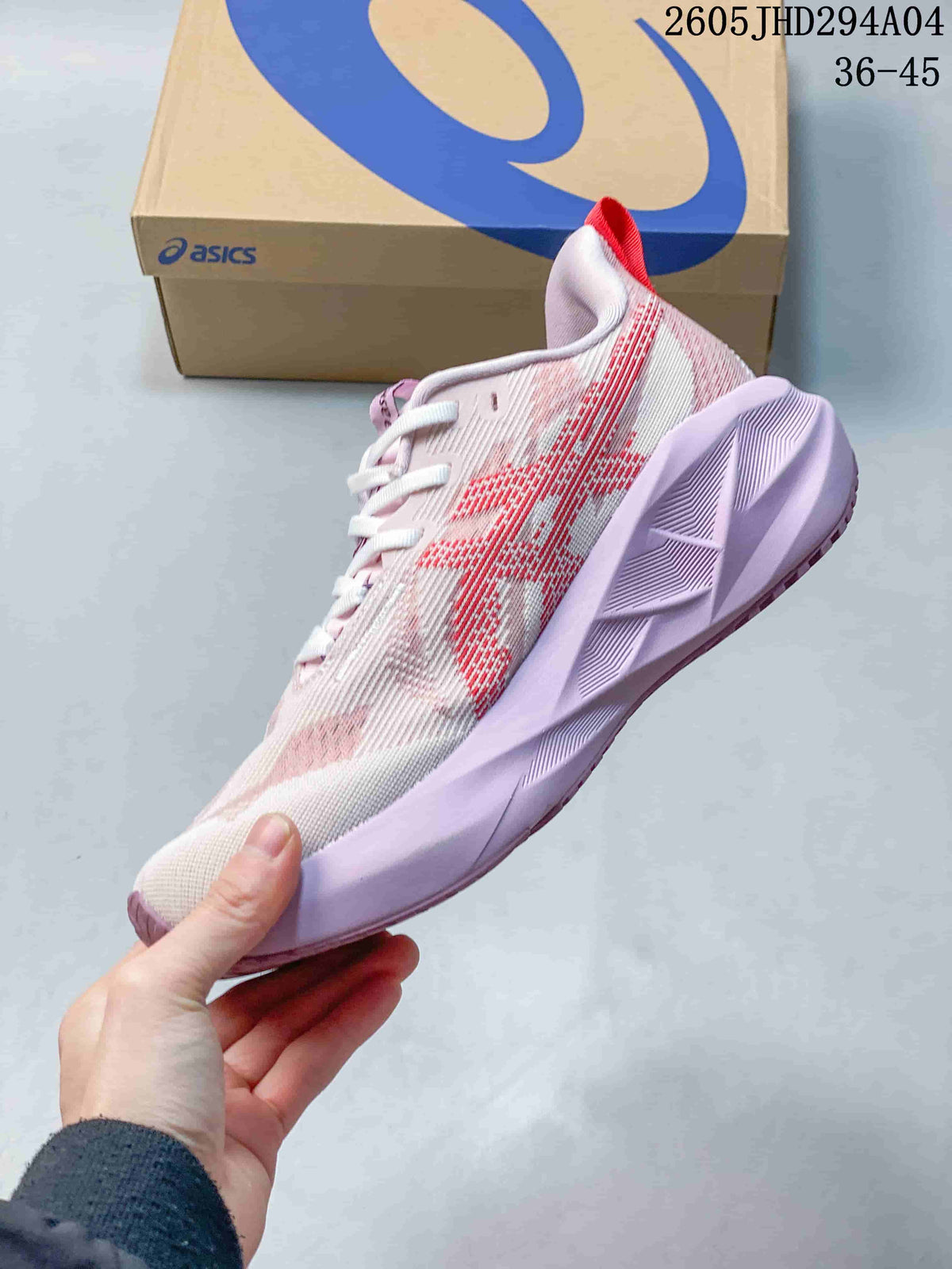 ASICS NOVABLAST 5 LE Running Shoes, Pink and White 1011B974-031