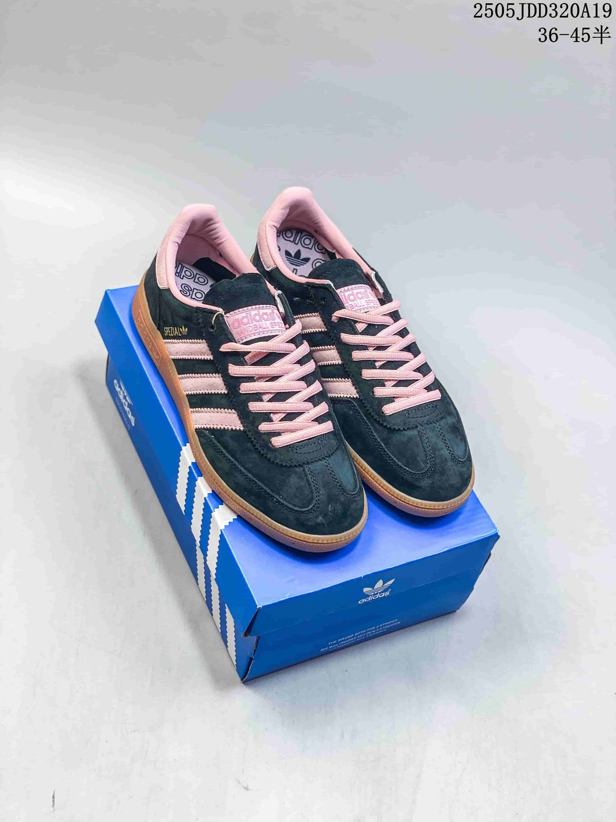 adidas Originals Gazelle Indoor Sneakers, Black and Pink