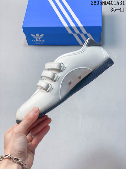 Adidas Samba Vegan OG Low-Top Sneakers, White and Gray