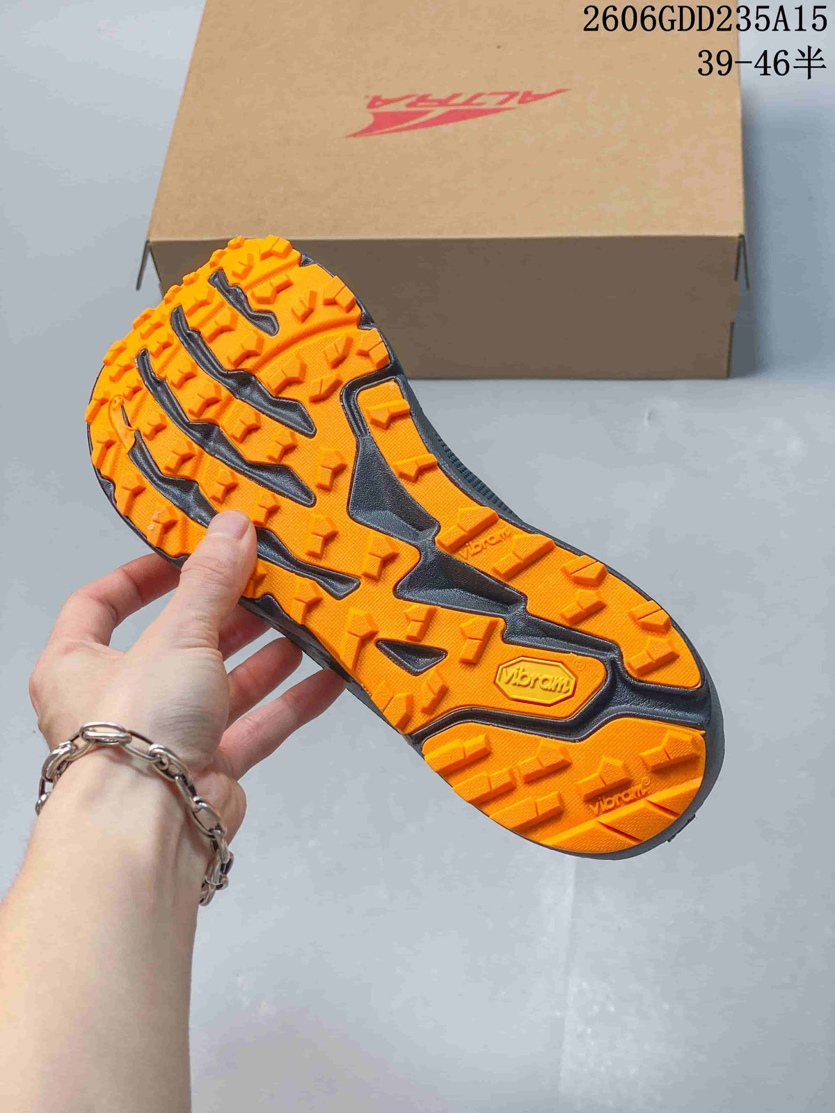 Altra Timp 5 GTX Trail Running Shoes, Gray and Orange