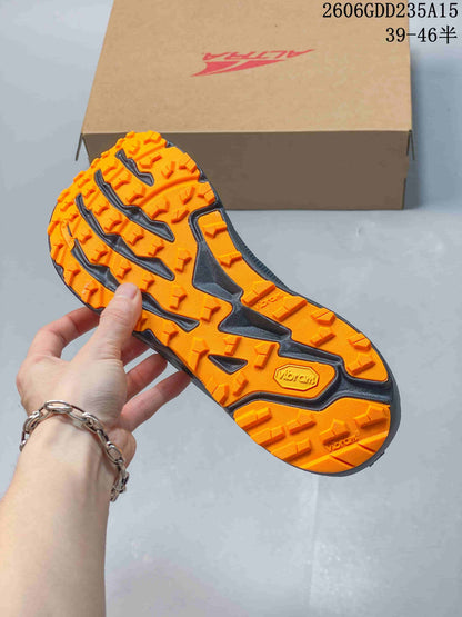 Altra Timp 5 GTX Trail Running Shoes, Gray and Orange