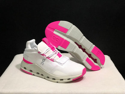 On Cloudnova Sneakers White Pink