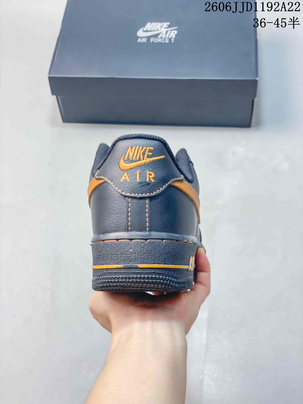 Nike Air Force 1 ’07 Low Blue and Orange Sneakers