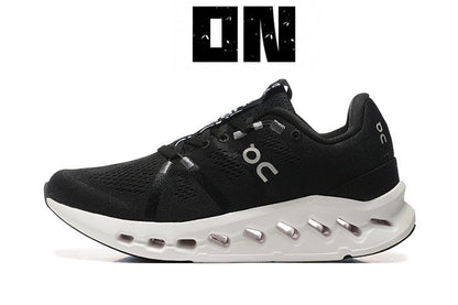 On Cloudsurfer Black White Running Sneakers