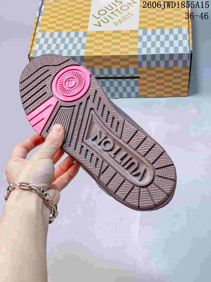 Louis Vuitton Trainer Low Sneakers in Taupe Multicolor TWD1855A15