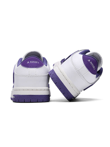 AIMIRI Low-Top Sneakers in White and Purple