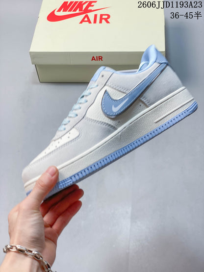 Nike Air Force 1 Icy Blue Ghost Graphic Sneakers