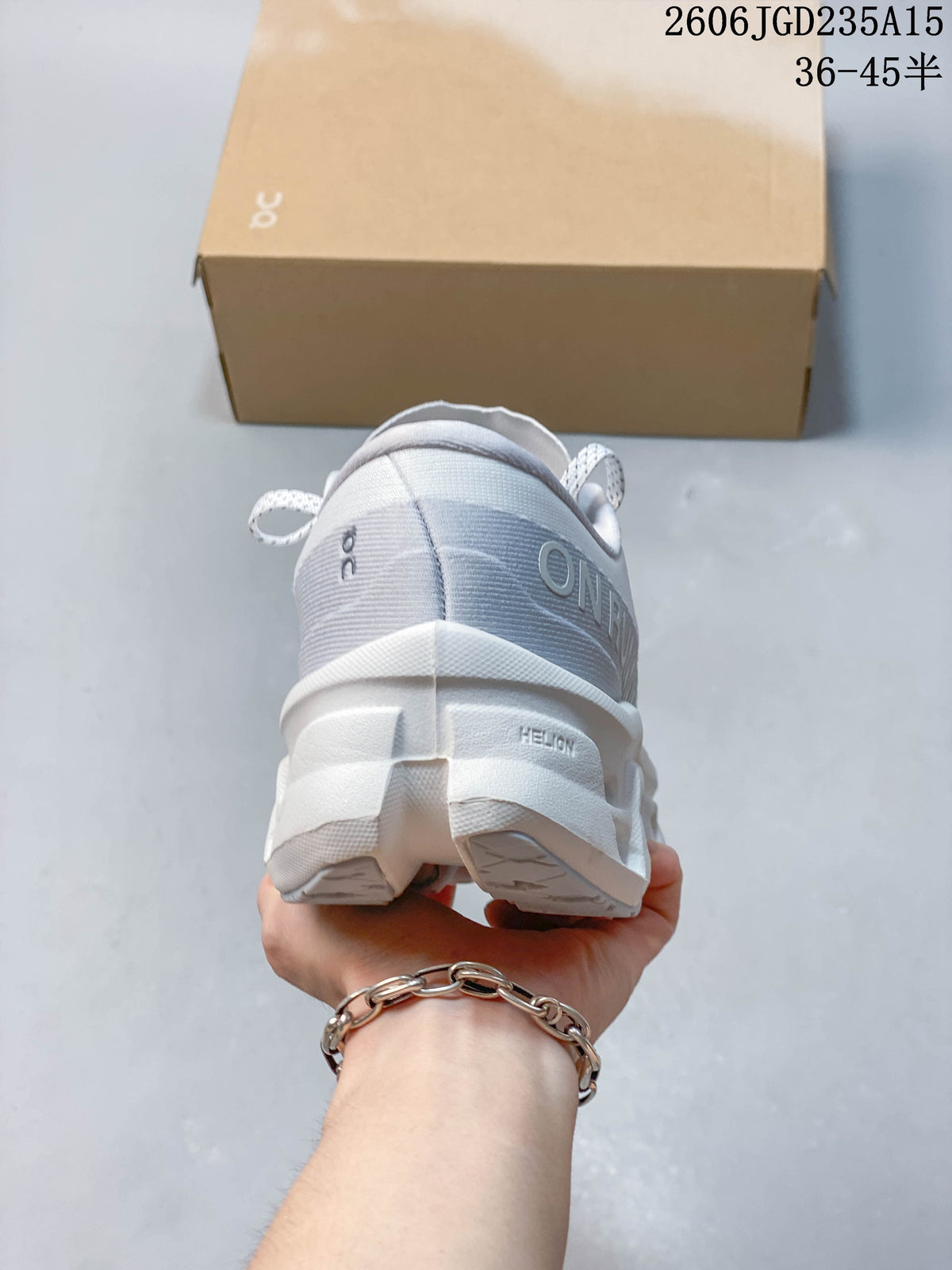On Cloudmonster 3 White Running Sneakers
