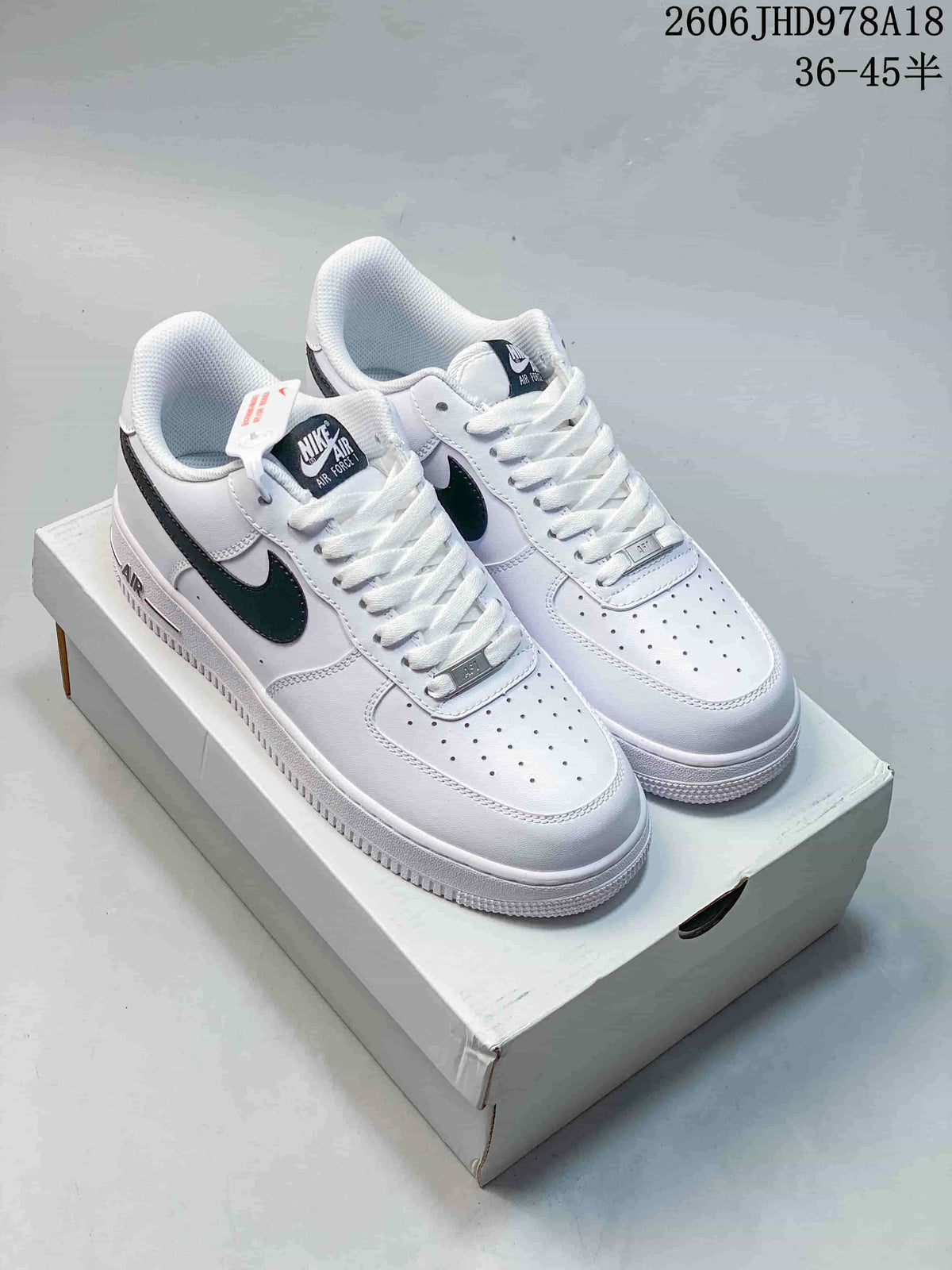 Nike Air Force 1 Low White and Black Sneakers