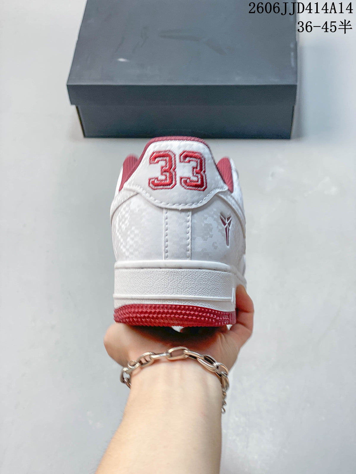 Nike Air Force 1 '07 Low White and Red Sneakers