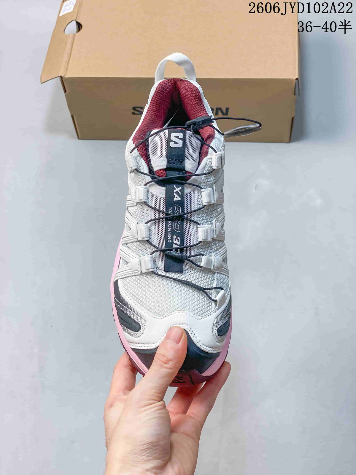Salomon XA Pro 3D Trail Running Shoes, White Pink