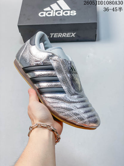 Adidas Taekwondo Silver Black Shoes JH9664