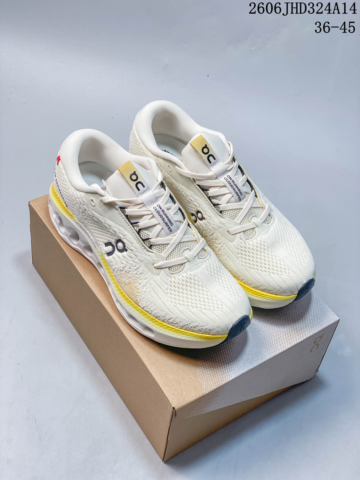 On Cloudtilt Low-Top Running Shoes, White and Gray