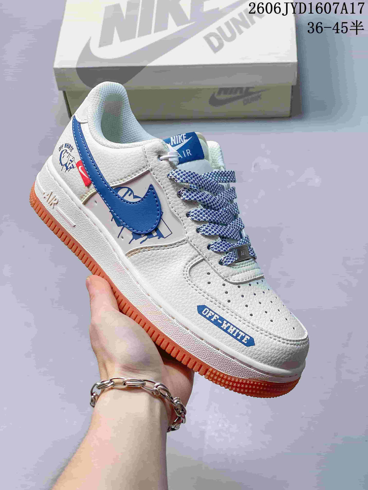 Nike Air Force 1 '07 Low White Blue Gum Sneakers