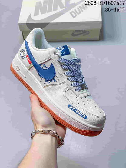 Nike Air Force 1 '07 Low White Blue Gum Sneakers