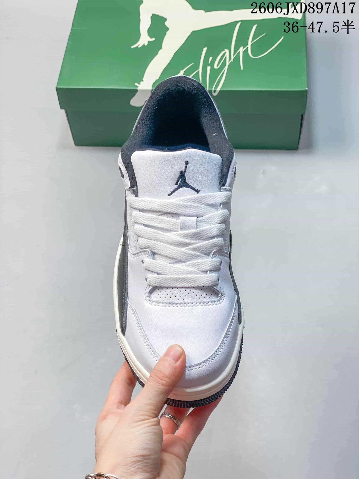 Jordan Flight Court Low-Top Sneakers White and Dark Grey
