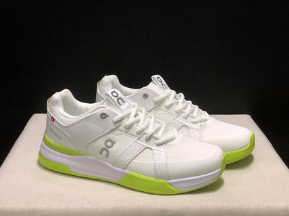On The Roger Clubhouse Pro Sneakers White Neon Yellow