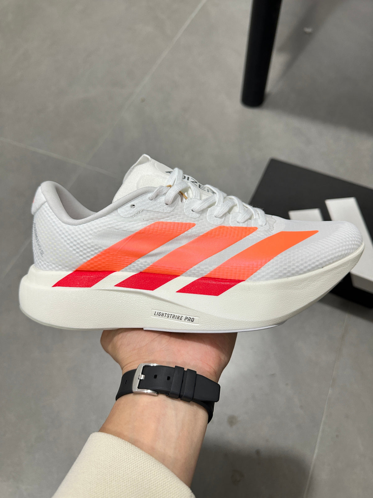 Adidas Adizero EVO SL Running Shoes White Orange