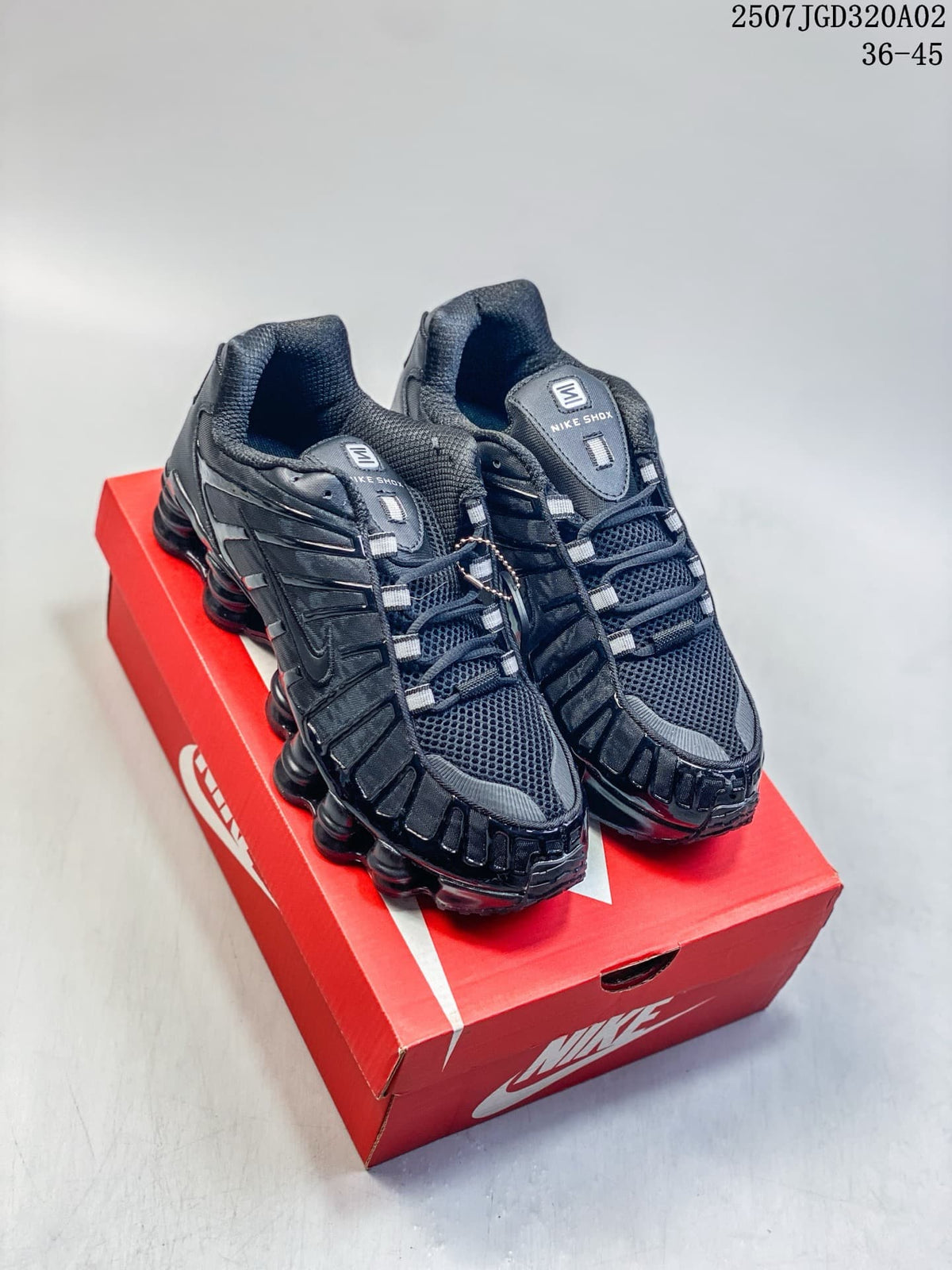 Nike Shox TL Black Mesh Sneakers