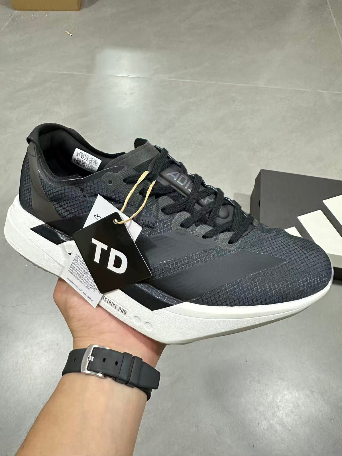 adidas Lightstrike Pro Running Shoes Black Gray
