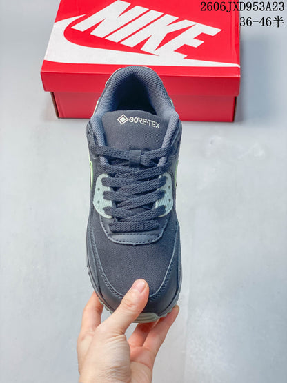 Nike Air Max 90 Low-Top Sneakers in Charcoal and Mint