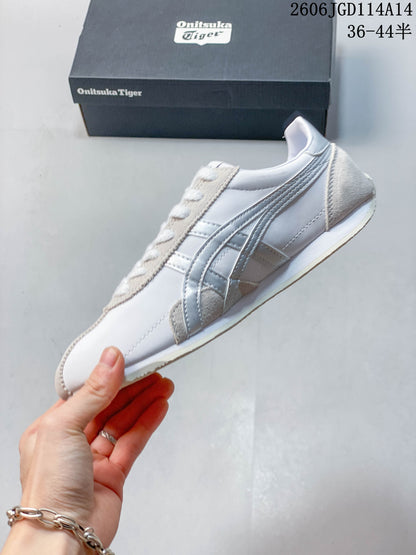 Onitsuka Tiger Runspark White and Silver Sneakers 1183B480-001