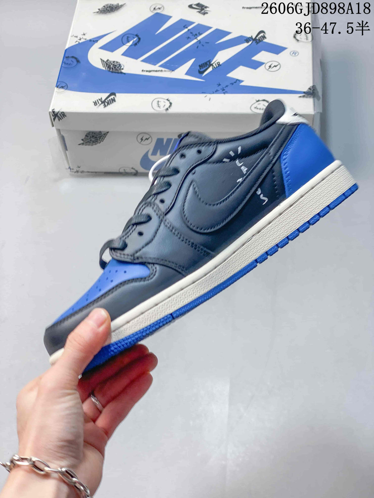 Nike Air Jordan 1 Low x Travis Scott Blue Sneakers