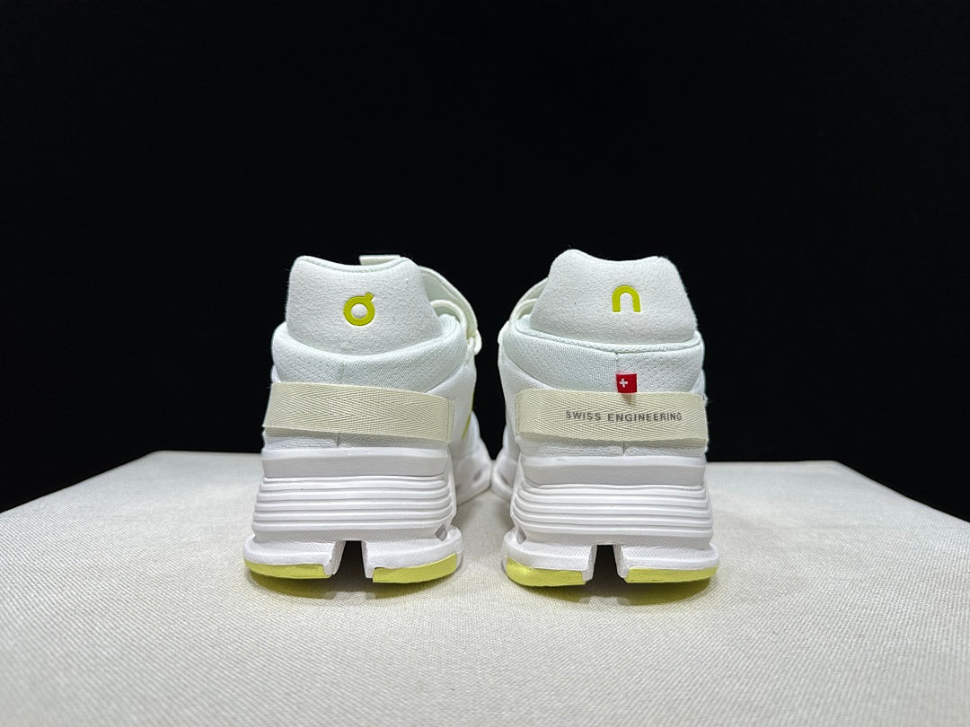 On Cloudnova 2 Sneakers White and Lime