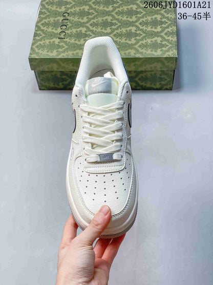 Nike Air Force 1 '07 Low White and Gray Sneakers