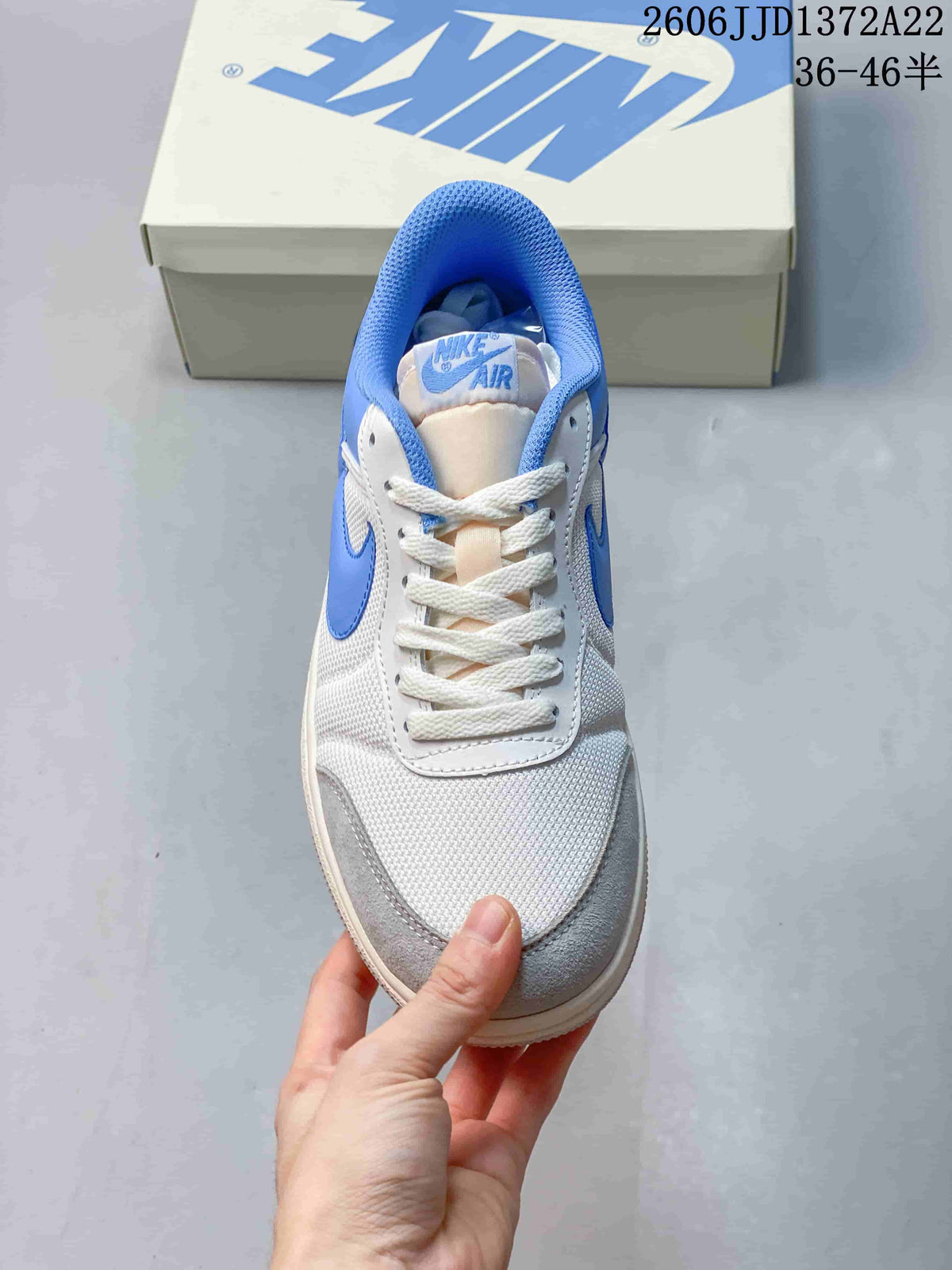 Jordan Air Jordan Skyline Low-Top Sneakers in White, Blue and Gray