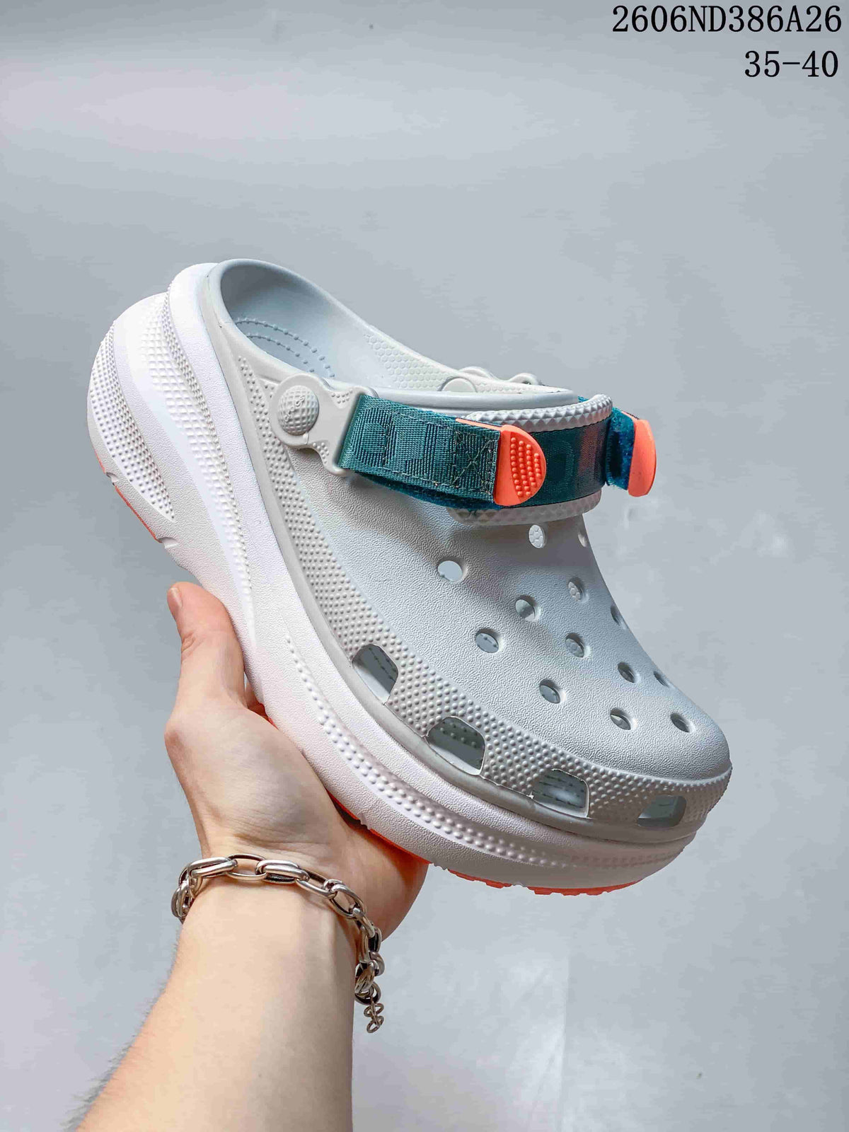 Crocs Puffed Clog Sandals with Adjustable Heel Strap