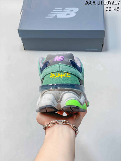 New Balance U9060 Green Purple Retro Sneakers