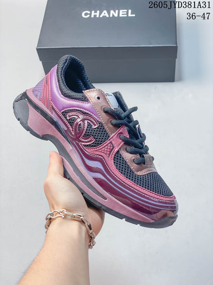 Chanel CC Chunky Sneakers in Mixed Metallic Colors G26U4372F