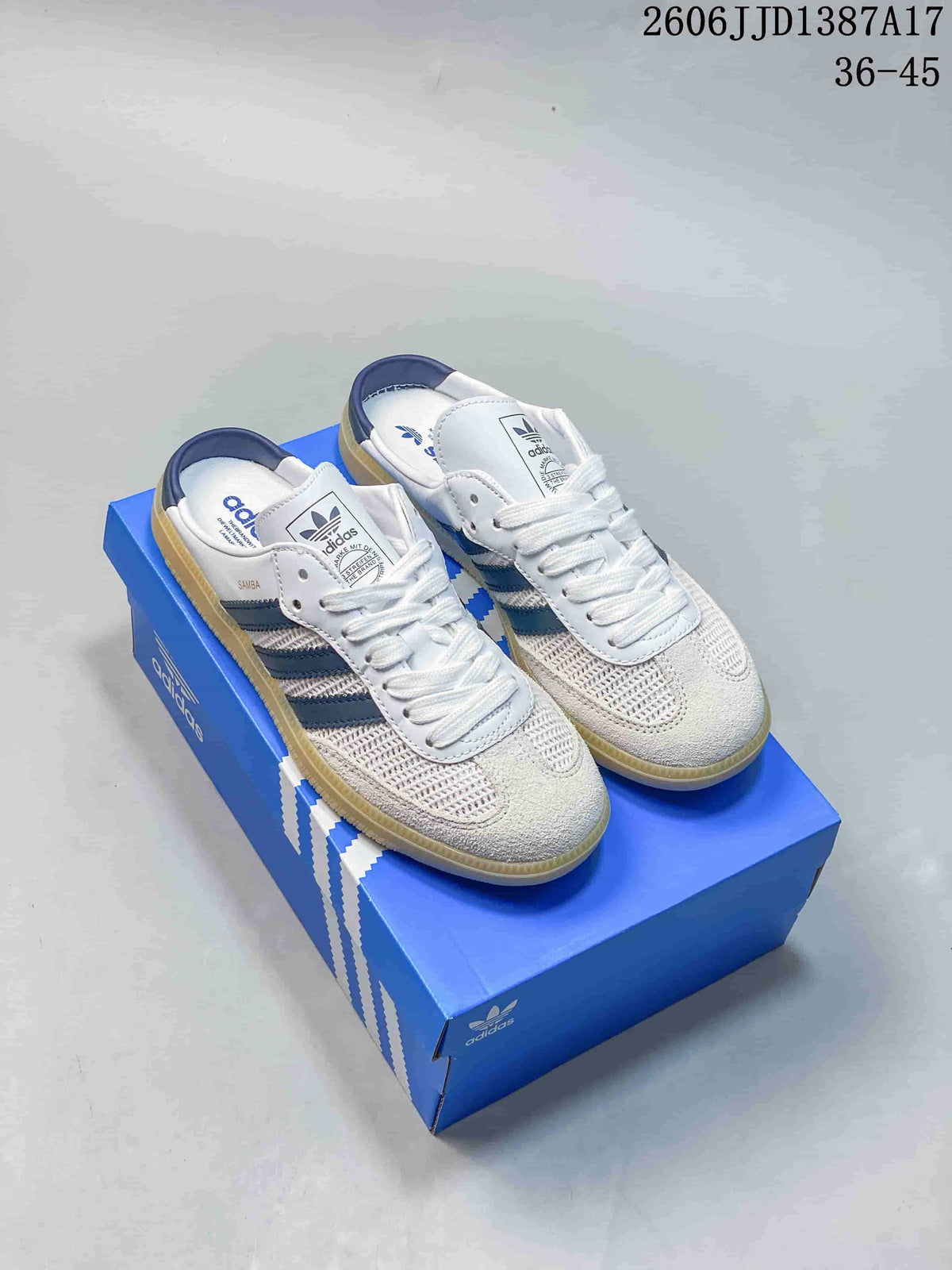 Adidas Samba OG Mule Sneakers White Navy HP5050
