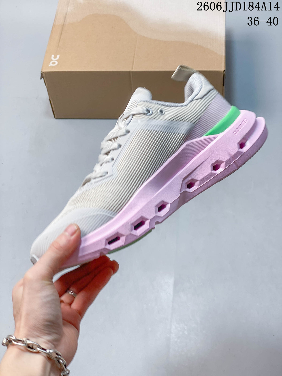 On Cloudpulse Next Women's Running Sneakers, Gray Pink