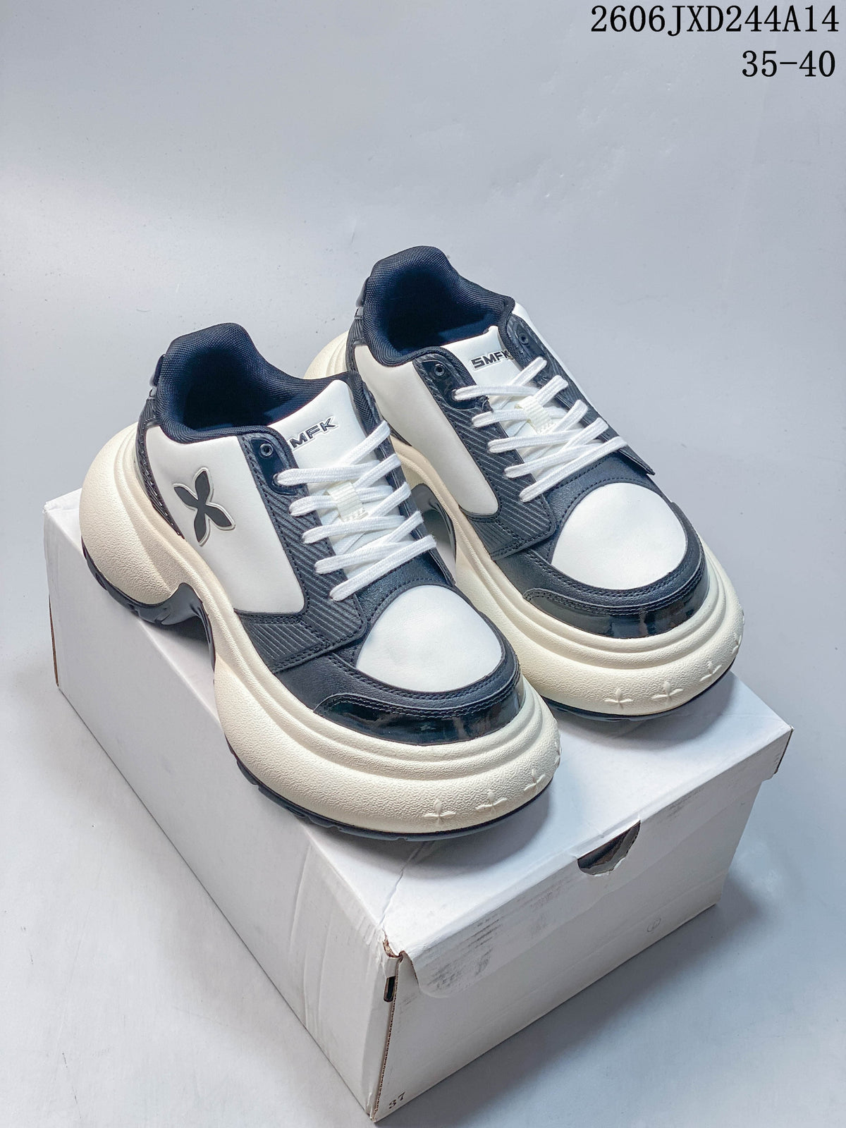 SMFK Women’s Retro Sneakers White 06JXD244A14