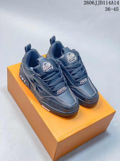 Louis Vuitton Trainer Low-Top Sneakers in Charcoal
