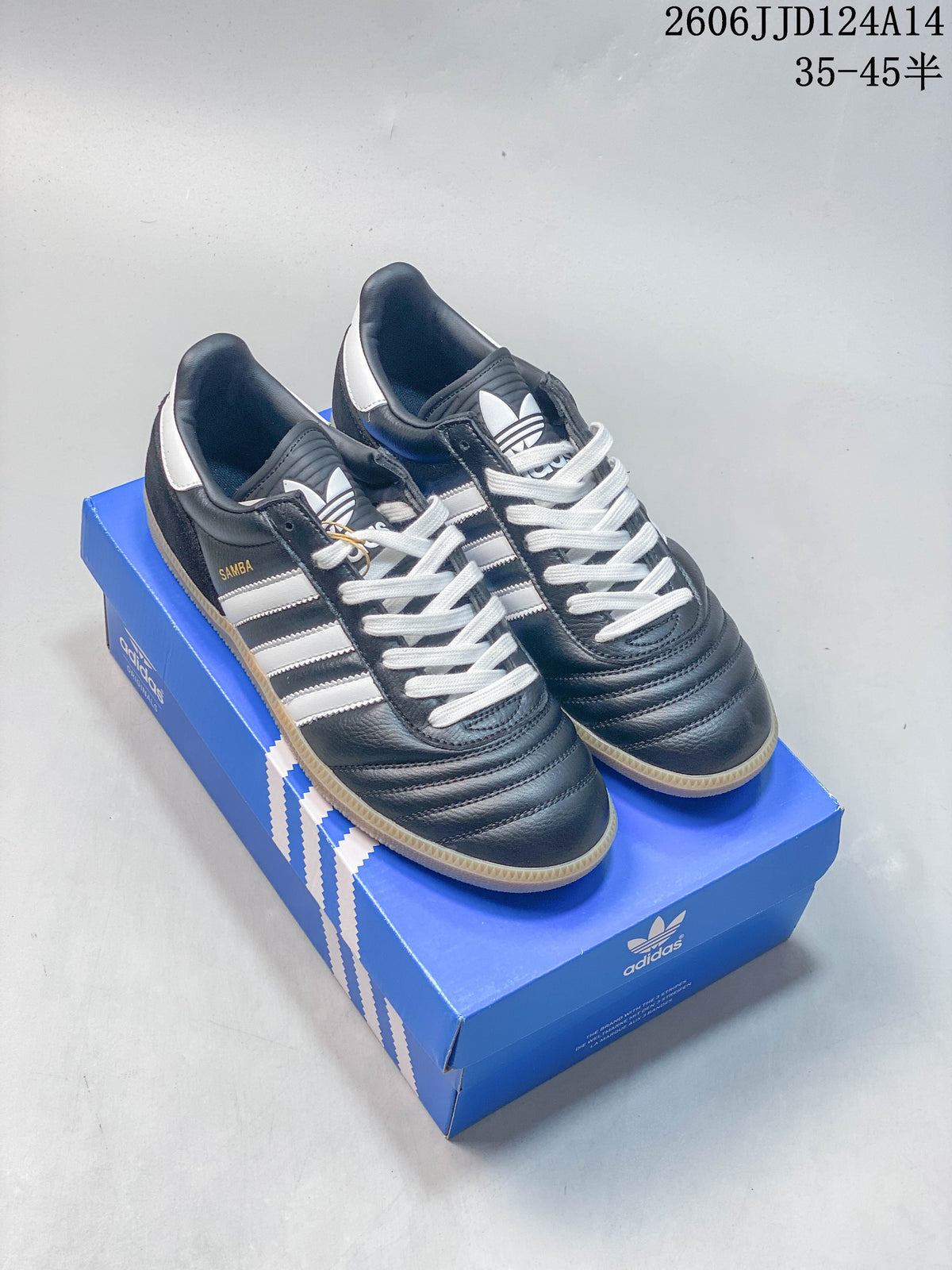 adidas Samba JP Classic Sneakers in Dark Blue and White JQ9056